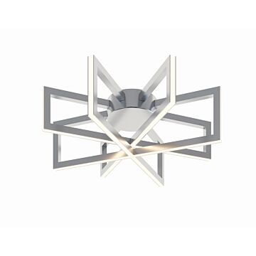 Cass LED Flush Mount in Satin Nickel by AFX Lighting