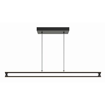 Cass LED Linear Pendant in Black by AFX Lighting