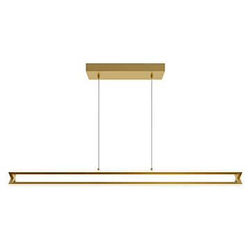 Cass LED Linear Pendant in Gold by AFX Lighting
