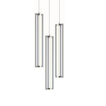 Cass LED Pendant in Satin Nickel by AFX Lighting