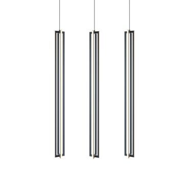 Cass LED Linear Pendant in Black by AFX Lighting