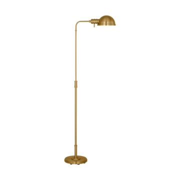 Belmont One Light Floor Lamp in Burnished Brass by Visual Comfort Studio
