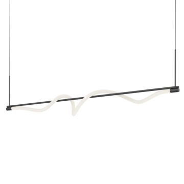 Cursive LED Pendant in Black by Kuzco Lighting