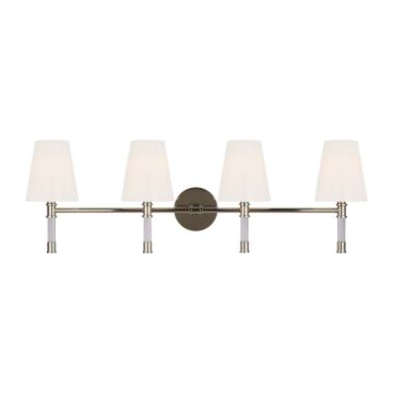 Hanover Four Light Bath Vanity in Polished Nickel by Visual Comfort Studio