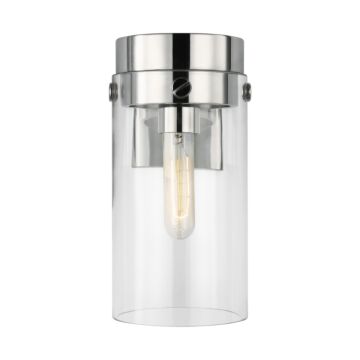 Garrett One Light Wall Sconce in Polished Nickel by Visual Comfort Studio