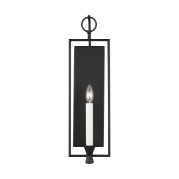 Keystone One Light Wall Sconce in Aged Iron by Visual Comfort Studio