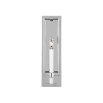 Marston One Light Wall Sconce in Polished Nickel by Visual Comfort Studio