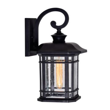 Blackburn One Light Outdoor Wall Lantern in Black by CWI Lighting