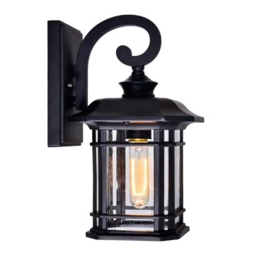 Blackburn One Light Outdoor Wall Lantern in Black by CWI Lighting