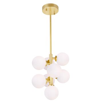 Arya LED Pendant in Satin Gold by CWI Lighting