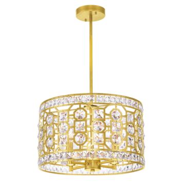 Belinda Four Light Chandelier in Champagne by CWI Lighting