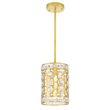 Belinda One Light Mini Pendant in Champagne by CWI Lighting