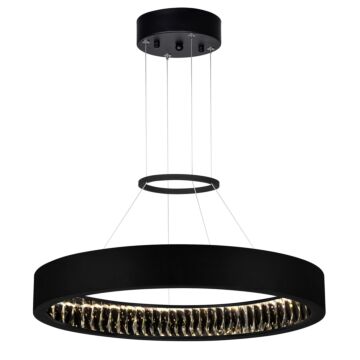 Rosalina LED Chandelier in Matte Black by CWI Lighting