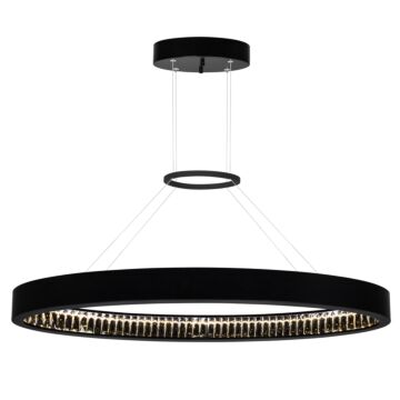 Rosalina LED Chandelier in Matte Black by CWI Lighting