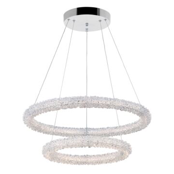 CWI Lighting Arielle LED Chandelier with Chrome Finish