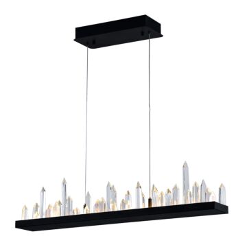 Juliette LED Chandelier in Black by CWI Lighting
