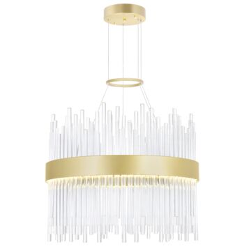 Genevieve LED Chandelier in Medallion Gold by CWI Lighting