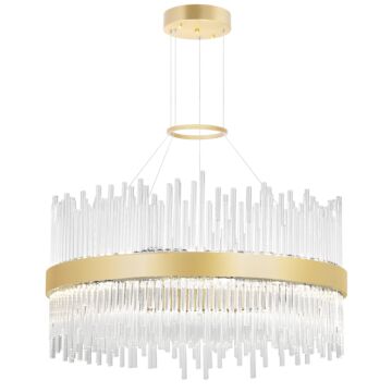 Genevieve LED Chandelier in Medallion Gold by CWI Lighting