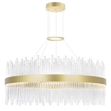 Genevieve LED Chandelier in Medallion Gold by CWI Lighting