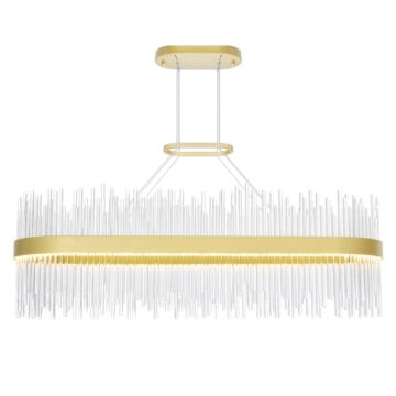 Genevieve LED Chandelier in Medallion Gold by CWI Lighting