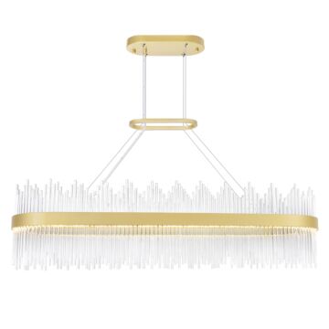 Genevieve LED Chandelier in Medallion Gold by CWI Lighting