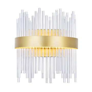 CWI Lighting Genevieve LED Wall Sconce with Medallion Gold Finish