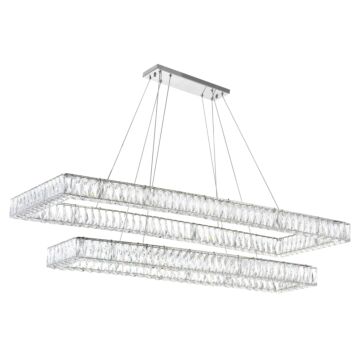 Felicity LED Chandelier in Chrome by CWI Lighting