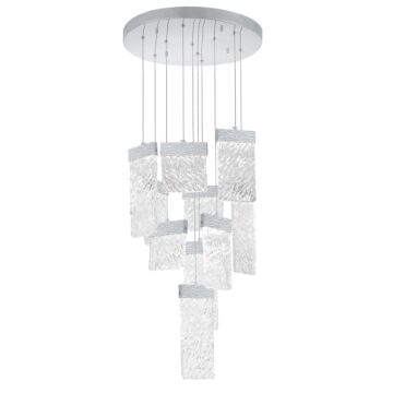 Carolina LED Chandelier in Pewter by CWI Lighting
