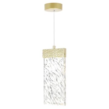 Carolina LED Mini Pendant in Gold Leaf by CWI Lighting