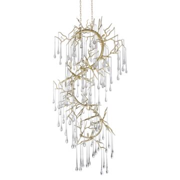 Anita 12 Light Chandelier in Gold Leaf by CWI Lighting