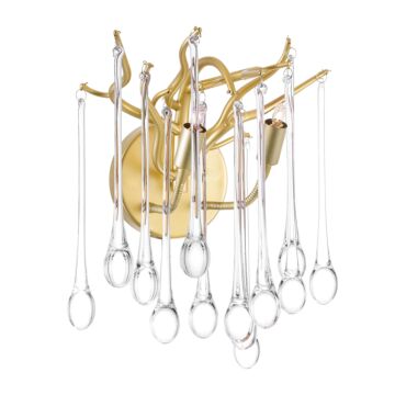 Anita Two Light Wall Sconce in Gold Leaf by CWI Lighting