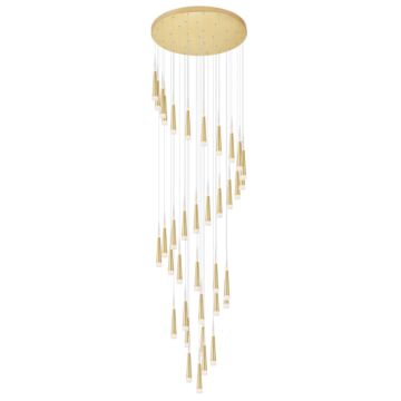 Andes LED Pendant in Satin Gold by CWI Lighting