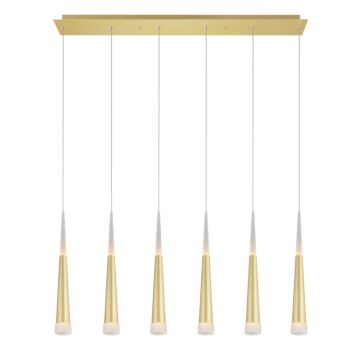 Andes LED Pool Table Light in Satin Gold by CWI Lighting