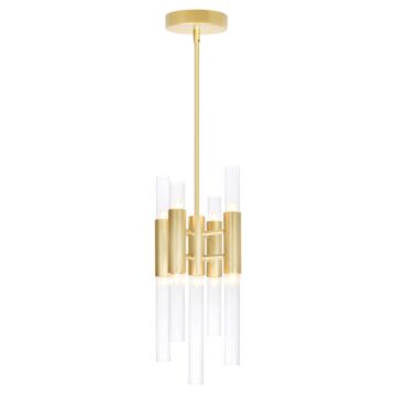 Orgue LED Mini Pendant in Satin Gold by CWI Lighting