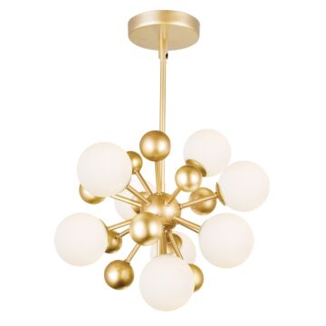 Element LED Chandelier in Sun Gold by CWI Lighting