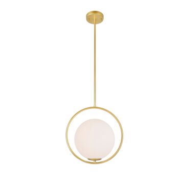 Celeste LED Mini Pendant in Medallion Gold by CWI Lighting