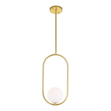 Celeste LED Mini Pendant in Medallion Gold by CWI Lighting