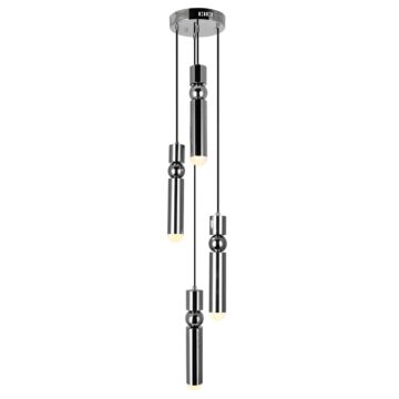 CWI Lighting Chime LED Pendant with Polished Nickel Finish