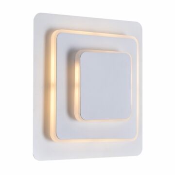 Private I LED Wall Sconce in Matte White by CWI Lighting
