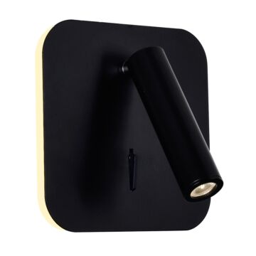 Private I LED Wall Sconce in Matte Black by CWI Lighting