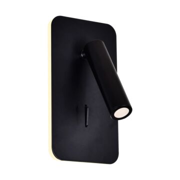 Private I LED Wall Sconce in Matte Black by CWI Lighting
