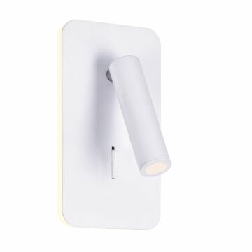Private I LED Wall Sconce in Matte White by CWI Lighting