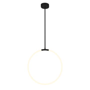 Hoops LED Chandelier in Black by CWI Lighting