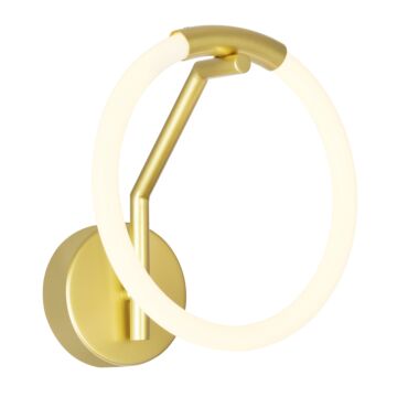 Hoops LED Wall Sconce in Satin Gold by CWI Lighting