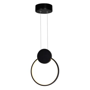 Pulley LED Mini Pendant in Black by CWI Lighting