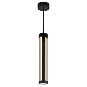 CWI Neva 3 in LED Integrated Black Pendant
