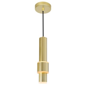 CWI Lena LED Integrated Mini Pendant With Satin Gold Finish