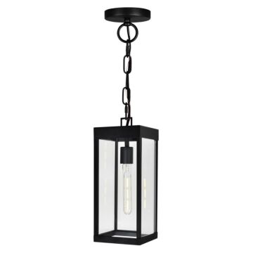 Windsor One Light Outdoor Hanging Lantern in Black by CWI Lighting