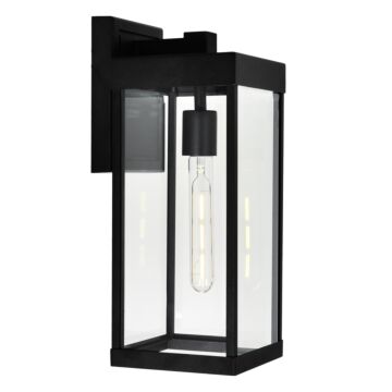 Windsor One Light Outdoor Wall Mount in Black by CWI Lighting
