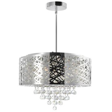 Eternity Nine Light Chandelier in Stainless Steel by CWI Lighting